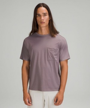 Lululemon The Fundamental Pocket T-Shirt Lunar Rock | 109465OBR