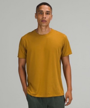Lululemon The Fundamental T Wash Turquesa Dorados Marrom | 891065HDR