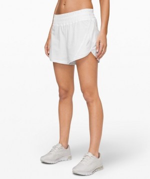 Lululemon Track That Mid-Rise Short 5 Lined Blancos | 890526QFY