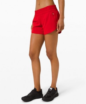 Lululemon Tracker LR Short 4 Lined Rojos Oscuro | 472608EPY