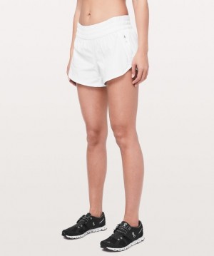 Lululemon Tracker Mid-Rise Short 4 2-Way Stretch Blancos | 108653YZX