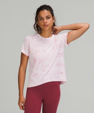 Lululemon Train to Be Short Sleeve Azules Rosas Grises Marrom | 310597HWZ