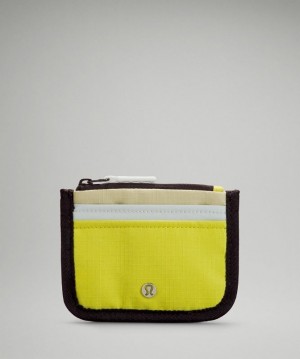 Lululemon True Identity Card Case Amarillos Verdes | 217849KTH