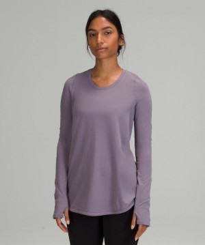 Lululemon Tuck and Flow Long Sleeve Shirt Lavanda | 164872QYL