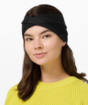 Lululemon Twist Knit Ear Warmer Negros | 910285TNE