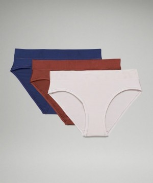 Lululemon UnderEase Bikini 3 Pack Marrom | 872630GVY