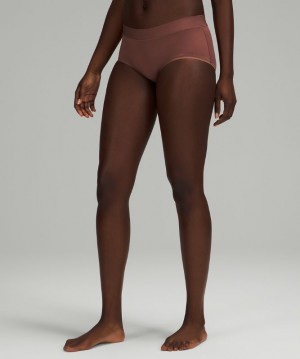 Lululemon UnderEase Mid-Rise Boyshort Underwear Smoky Topaz | 497608SKC