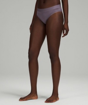 Lululemon UnderEase Mid-Rise Cheeky Bikini Underwear Lavanda | 674059OMJ