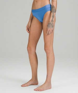 Lululemon UnderEase Mid-Rise Cheeky Bikini Underwear Azules | 970568AIR