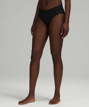 Lululemon UnderEase Mid-Rise Hipster Underwear Negros | 731460VZR