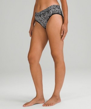 Lululemon UnderEase Mid-Rise Hipster Underwear Blancos Negros | 037982XPK