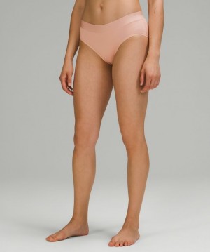 Lululemon UnderEase Mid-Rise Hipster Underwear Misty Shell | 796358RWU