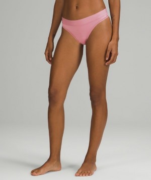 Lululemon UnderEase Thong Rosas Grises Marrom | 856371GSZ