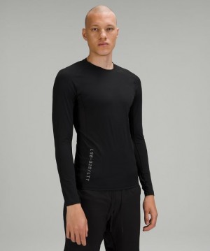 Lululemon Vital Drive Long Sleeve Shirt Negros | 205679ZYX