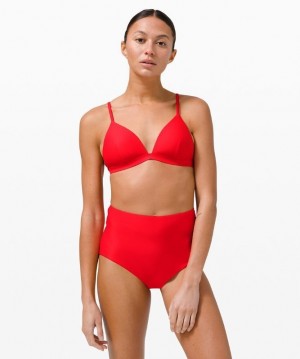 Lululemon Waterside Swim Top A/B Cup Rojos | 718064OPQ