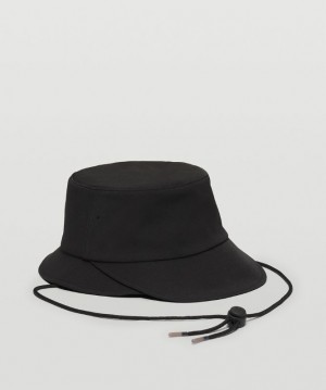 Lululemon Wide-Brim Bucket Hat with Strap Negros | 157983WQN