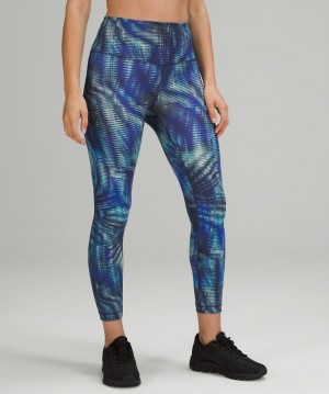 Lululemon Wunder Train High-Rise Tight 25 Foil Azules Multicolor | 491765AMR