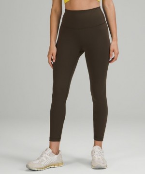 Lululemon Wunder Train High-Rise Tight 25 Verde Oliva Oscuro | 491025CSD