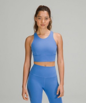 Lululemon Wunder Train Long-Line Bra Azules | 910475JQR