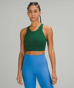Lululemon Wunder Train Long-Line Bra Verdes | 702415SHL