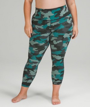 Lululemon Wunder Under HR Tight 25 Camuflados Turquesa Multicolor | 325807QWK