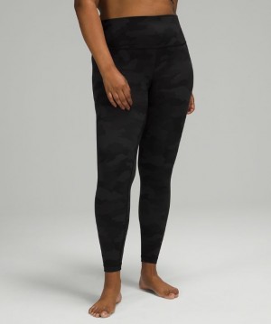 Lululemon Wunder Under HR Tight 28 Camuflados Negros Multicolor | 615790CMB