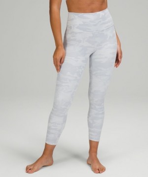 Lululemon Wunder Under High-Rise Ribbed Fabric Crop 23 Luxtreme Camuflados Blancos | 273089QIF