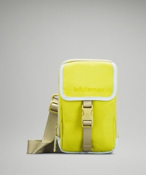 Lululemon Zip-Top Crossbody Bag Amarillos Verdes | 063245ZDC