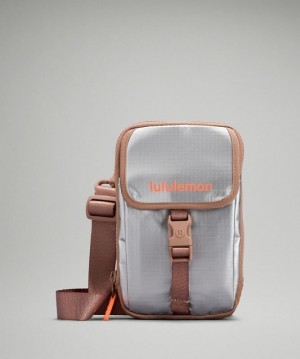 Lululemon Zip-Top Crossbody Bag Marrom Plateados | 310592IDQ